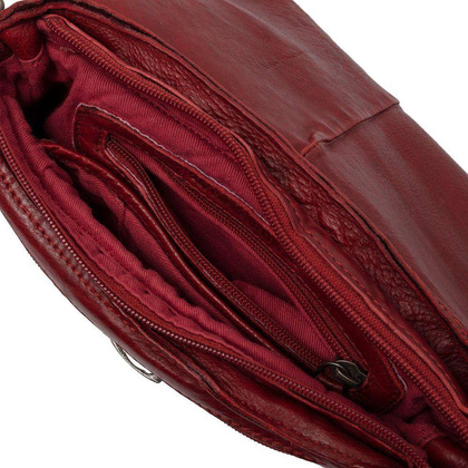 Torebka damska skórzana na ramię Czerwona - min. zamówienie 20 / 50 / 100 szt.