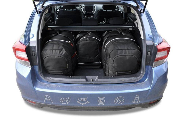 SUBARU IMPREZA 2017+ TORBY DO BAGAŻNIKA 4 SZT KJUST