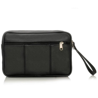 Saszetka skórzana KEMER SOLIER ML28 Czarna - min. zamówienie 20 / 50 / 100 szt.