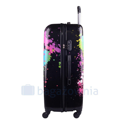 Średnia walizka KEMER RGL PRINT M Ciapki Multikolor