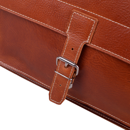 Torba skórzana na ramię KEMER 901Jasny Brąz