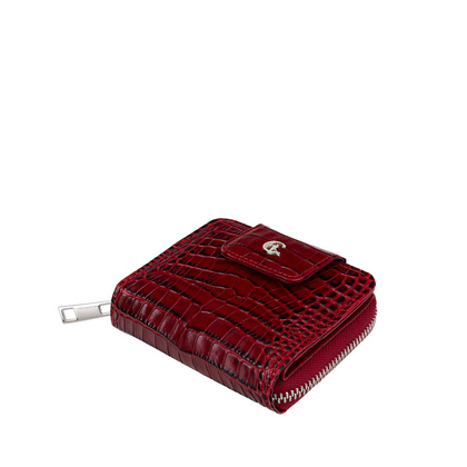 Skórzany portfel damski croco Canaletto z naturalnej skóry licowej PD1023s162 RFID