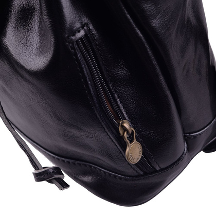 Plecak skórzany 1 Czarny - min. zamówienie 20 / 50 / 100 szt.