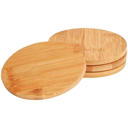 Podstawka podkładka pod kubek garnek bambus zestaw 4 szt.