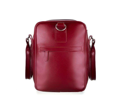 Skórzana torba weekendowa Dratford SL27 burgundowa - min. zamówienie 20 / 50 / 100 szt.
