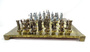 Duże ekskluzywne mosiężne szachy  - Łucznicy 44x44cm - S10BBRO