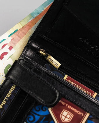 Duży portfel męski zapinany na zatrzask