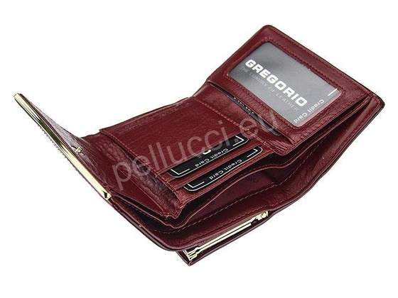 Portfel damski skórzany PELLUCCI ZLF-117 Ciemny niebieski