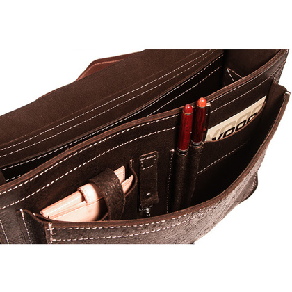 Skórzana torba na ramię teczka KEMER VOOC TC5 brąz