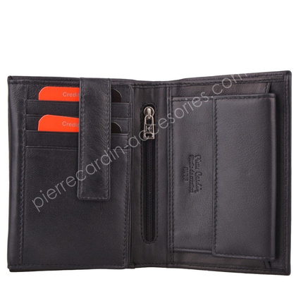 Portfel męski skórzany PIERRE CARDIN TILAK09 330 Czarny