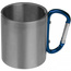 Metalowy kubek z karabińczykiem 180 ml