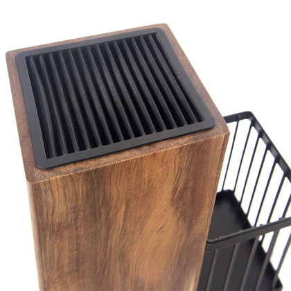 Zestaw noży w stojaku BLACK 6 el.