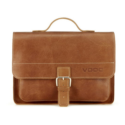 Skórzana torba na ramię teczka KEMER VOOC TC5 Camel Edycja Limitowana