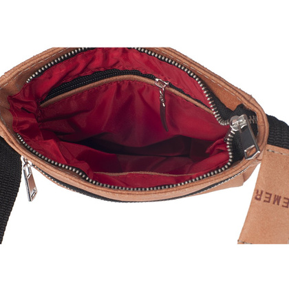 Torba skórzana KEMER S6 Brązowa - min. zamówienie 20 / 50 / 100 szt.