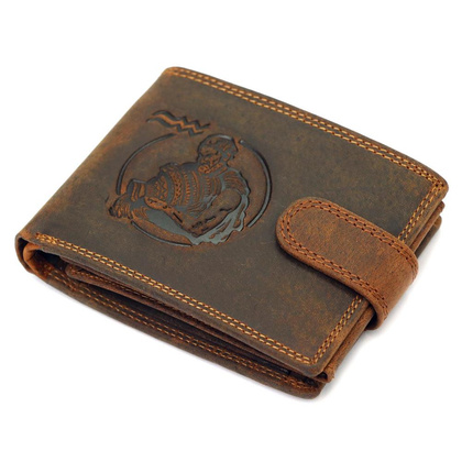 Portfel męski skórzany L895-001 Brązowy