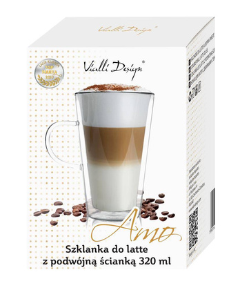 Szklanka do latte z podwójną ścianką Amo 320 ml 23024
