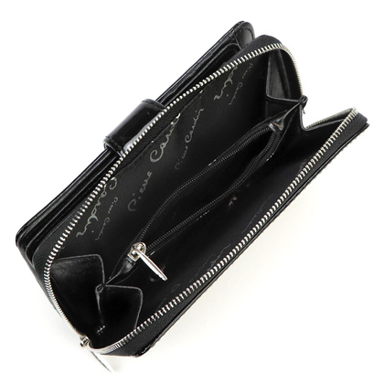 Portfel damski skórzany PIERRE CARDIN 07 SHINY 116 Czerwony