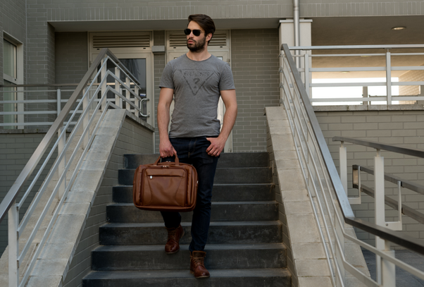 Torba na laptop McKlein Irving Park 15,6" Brązowa