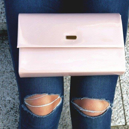 Torebka wizytowa damska KEMER SOLIER F13 Granatowa - min. zamówienie 20 / 50 / 100 szt.