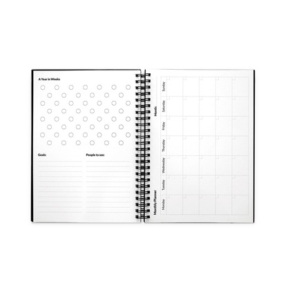 STARTER KIT INFINITE PLANNER A5. Zestaw zawiera „Infinite Diary”, zestaw do czyszczenia, marker i uchwyt na marker
