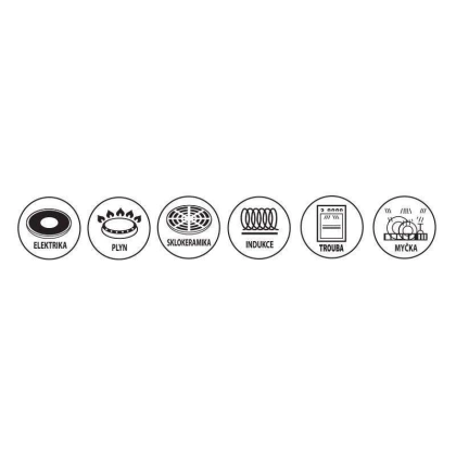 Patelnia granitowa 20+26 cm GRANDE COMBI odpinana