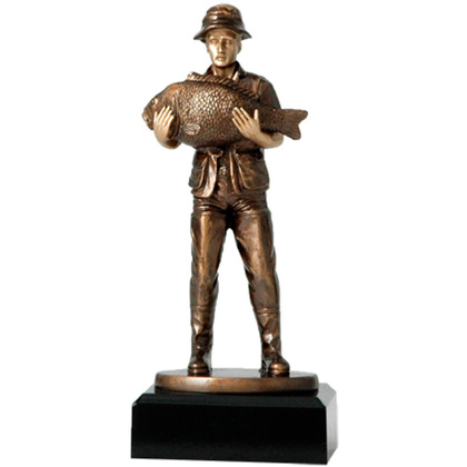 Figurka odlewana - wędkarz  RFXR1757/BR