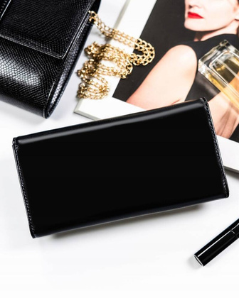 Duzy portfel damski ze skory naturalnej i ekologicznej