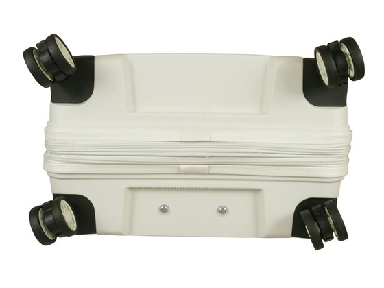 Walizka DIELLE 100 4k 66cm średnia biała PP z poszerzeniem