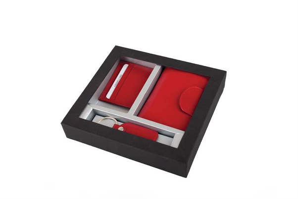 Portfel damski CINDY skórzany SE-300 Czerwony