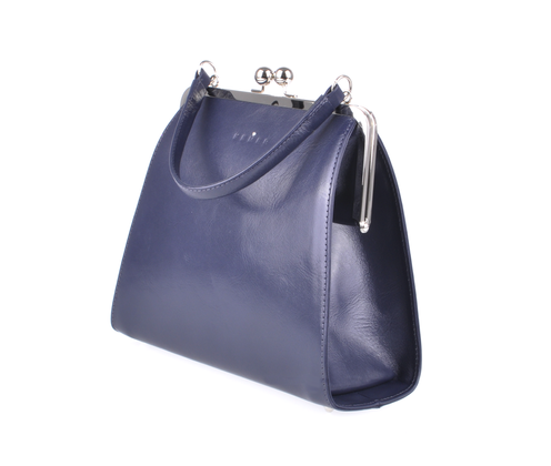 Torebka damska skórzana KEMER R110 Granatowa - min. zamówienie 20 / 50 / 100 szt.