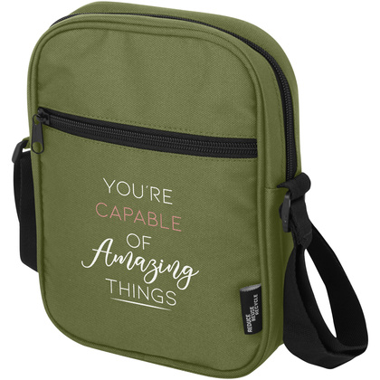 Byron torba na ramię o pojemności 2 l wykonana z materiałów z recyklingu z certyfikatem GRS