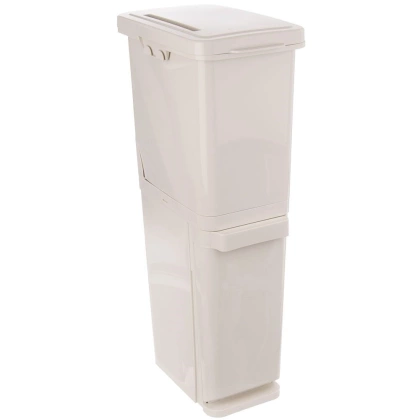 Kosz na odpady śmieci do segregacji 2 poziomy dwupoziomowy 2x17,5 l