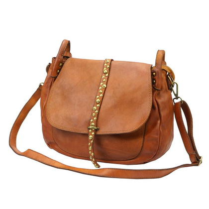 Skórzana damska torebka VS 006 czarny