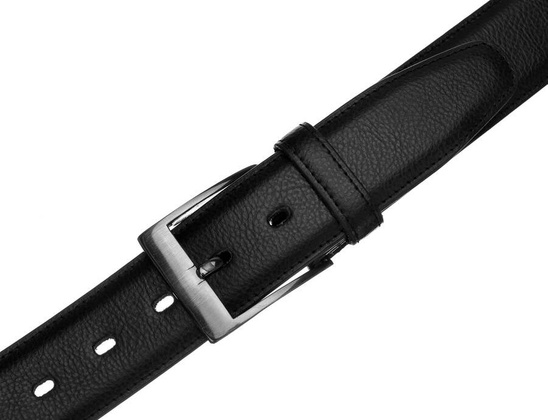 Skorzany pasek meski z tradycyjna srebrna klamra