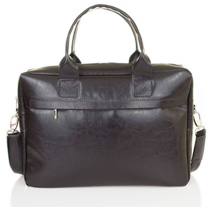 Męska torba na ramię laptop BRØDRENE b03 ciemny brąz Kolor wnętrza: Czarny - min. zamówienie 20 / 50 / 100 szt.