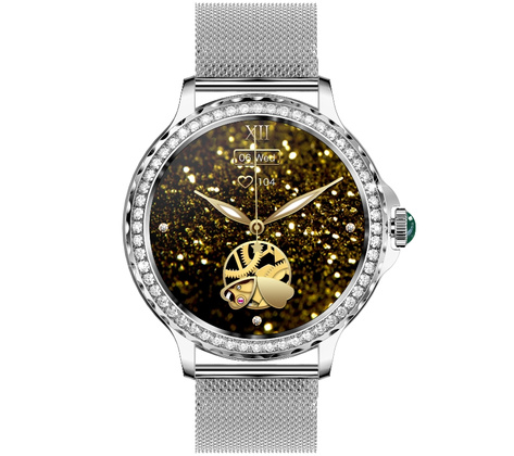 Smartwatch Damski Rubicon RNCF19-1 Silver Bransoleta + Pasek