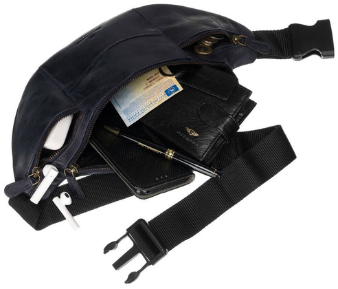 Miejska nerka męska ze skóry naturalnej