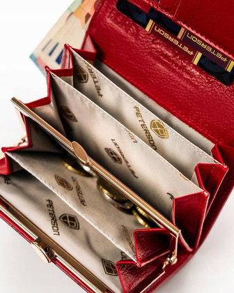 Skórzany portfel damski z systemem RFID