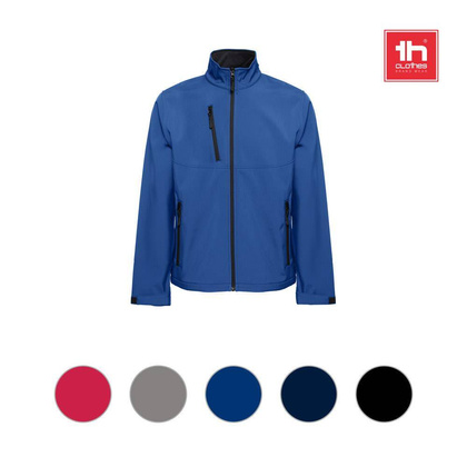 THC EANES. Kurtka softshell (unisex) z poliestru i elastanu