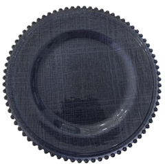 Podtalerz szklany ciemno niebieski z kuleczkami