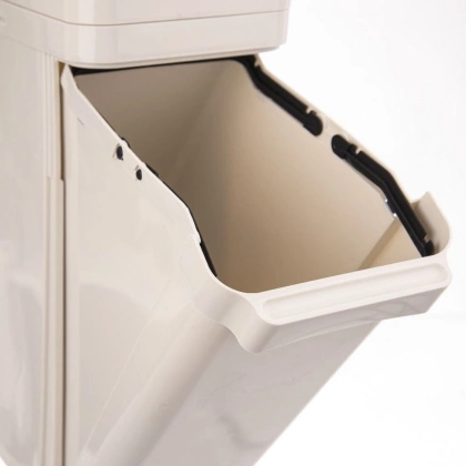 Kosz na odpady śmieci do segregacji 2 poziomy dwupoziomowy 2x17,5 l