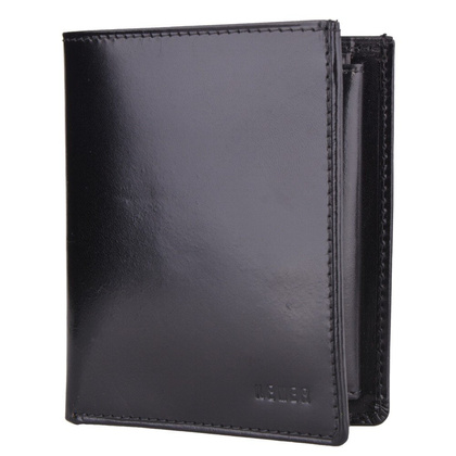 Portfel męski skórzany KEMER 304-ID Czarny - min. zamówienie 20 / 50 / 100 szt.