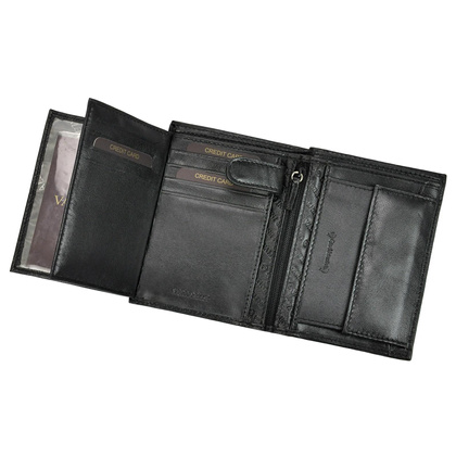 Portfel męski skórzany Valentini 306475 czarny