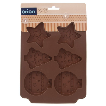 Forma foremka silikonowa do pieczenia ciastek świąteczna bombki choinka gwiazda