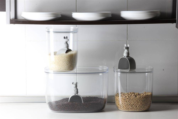 Pojemnik do przechowywania Lucky Mouse szary 3,5L 10326-GY