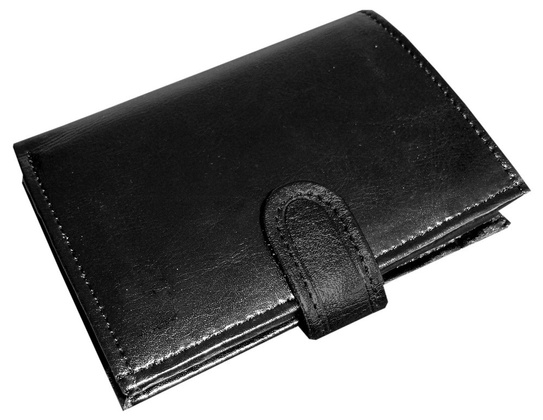 Portfel męski skórzany KEMER P6J Czarny - min. zamówienie 20 / 50 / 100 szt.
