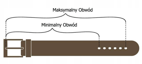 Gładki, szeroki pasek męski ze skóry naturalnej