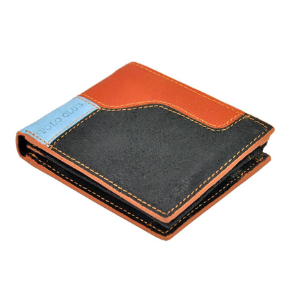 Portfel męski skórzany Polo Club 1223 992 Czarny