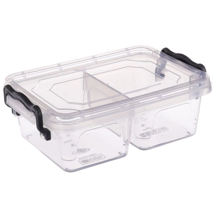 Pojemnik kuchenny dzielony do przechowywania żywności z pokrywką zamykany 500 ml