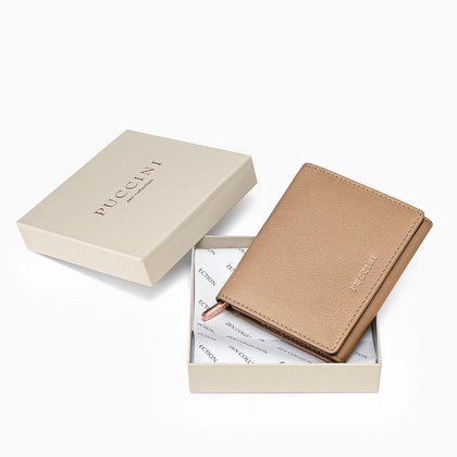 Portfel damski skórzany PUCCINI ZEN ZN9187 2A Brązowy